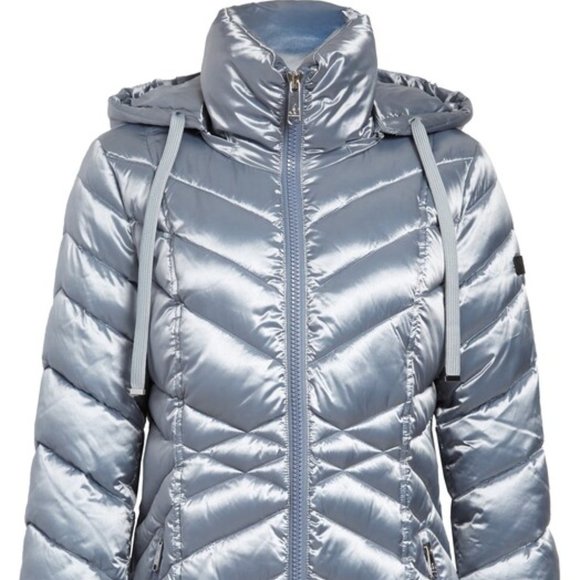 NWT $230 SAM EDELMAN Women XS (US 0-2) Hooded Puffer Coat Winter Snow Jacket - Picture 7 of 16